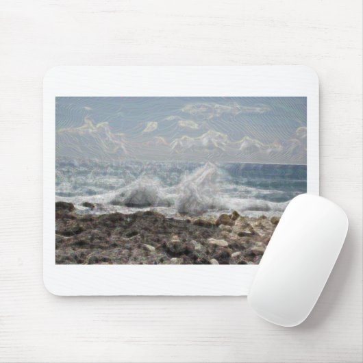 Korallen und Wellen Mousepad (Mit Mouse)