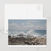 Korallen und Wellen Postkarte (Vorne/Hinten)