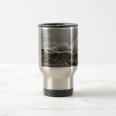 Korallen und Wellen Reisebecher (Mittel)