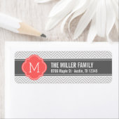 Korallen und Zickzack Monogramm (Insitu)