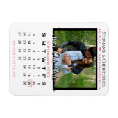 Korallen & Weißes Foto Kalender Rettete Unser Datu Magnet (Horizontal)