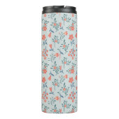 Korallen-Wiesen-Blumenmuster Thermosbecher (Rückseite)