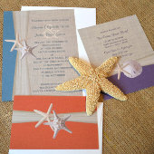 Korallenansprechkarte RSVP Karte