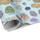 Korallenarten Geschenkpapier (Rolleneckpunkt)