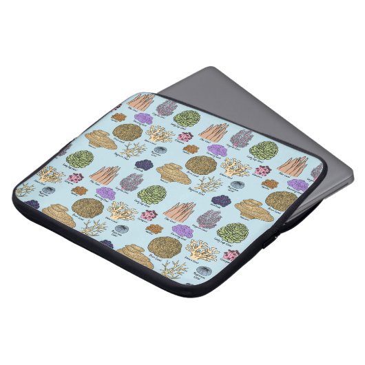 Korallenarten Laptopschutzhülle (Vorne Oben)