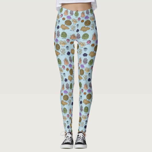 Korallenarten Leggings (Vorderseite)