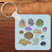 Korallenarten Schlüsselanhänger (Vorderseite)