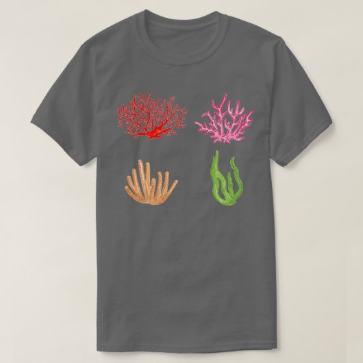 Korallenaufkleber T-Shirt (Design vorne)