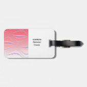 Korallenaugen Fangen von Wirbel Gepäckanhänger (Rückseite horizontal)