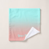 Korallenbäder und türkisfarbenes Bath Badhandtuch Set (Waschlappen)