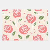 Korallenbäume und grüne Blätter mit Herzinfarkten (Vorderseite 3)