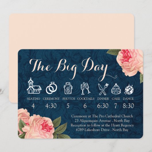 Korallenbäume und Hochzeitzeitstile der Marine Programm (Vorne/Hinten)