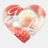 Korallenbeschleuniger Herz-Aufkleber (Vorderseite)