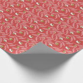Korallenblatt-Drift-Wurfdecke Geschenkpapier (Ecke)