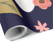 Korallenblätterpapier Geschenkpapier (Rolleneckpunkt)