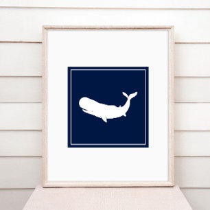 Korallenblau-weiße Küste Poster