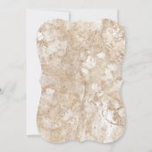 Korallenblauluftige romantische Hochzeit Einladung (Rückseite)