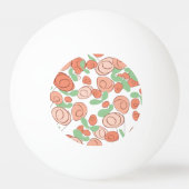 Korallenblumenmonogramm Tischtennisball (Rückseite)