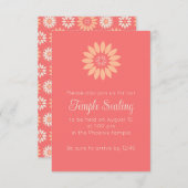 Korallenblumentempel - Einladung (Vorne/Hinten)