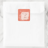 Korallenbrauen- Aufkleber zum Groom-Platz - Anpass (Tasche)