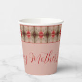 Korallenbraun und rosa pappbecher (Links)