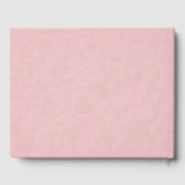 Korallenbriefe für das Bride Keepake-Notebook Gästebuch (Rückseite)