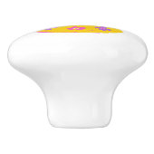 Korallenbuchstabe C mit Monogramm Griff Knopf (Seitenansicht)