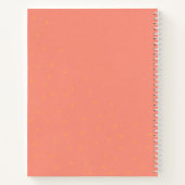 Korallendankensblatt und Dankesblatt Notizblock (Rückseite)