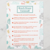 Korallendesign Flyer - Dinge, die rund um die.... (Vorne)