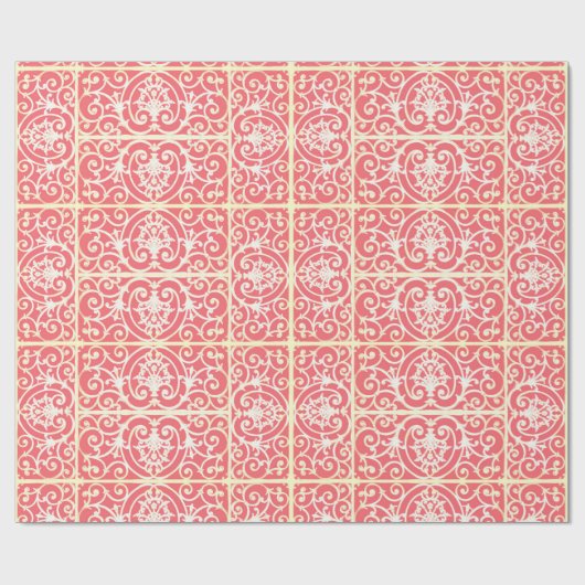 Korallendurchschnitt Geschenkpapier (Flach)