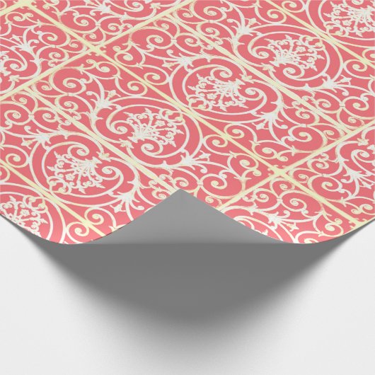 Korallendurchschnitt Geschenkpapier (Ecke)