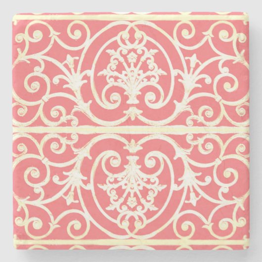 Korallendurchschnitt Steinuntersetzer (Vorderseite)