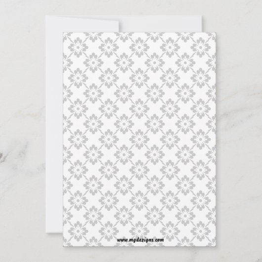 Korallendusche Einladung (Rückseite)