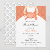 Korallendusche Einladung (Vorne/Hinten)