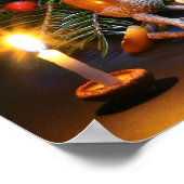 Korallenelfen mit Weihnachtsbaum - Weihnachtsposte Poster (Ecke)