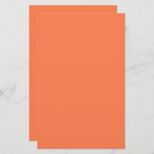 Korallenfarbe Briefpapier (Vorne/Hinten)
