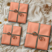 Korallenfarbe | Classic | elegant Geschenkpapier Set