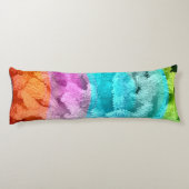 Korallenfarbe Seitenschläferkissen (Rückseite)