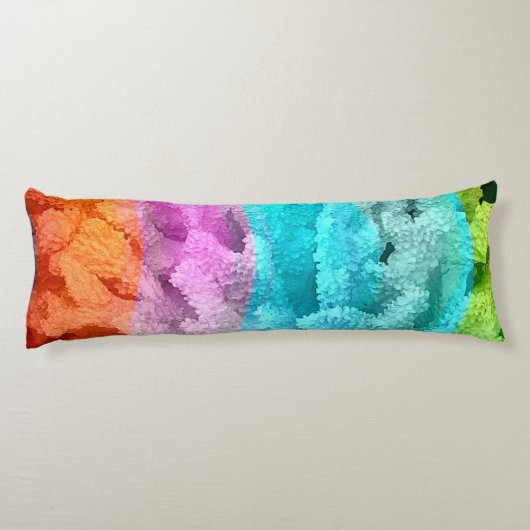 Korallenfarbe Seitenschläferkissen (Rückseite)