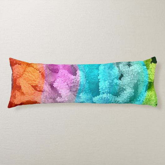 Korallenfarbe Seitenschläferkissen (Vorderseite)