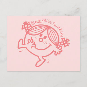Korallenfarbene Little Miss Sunshine Postkarte