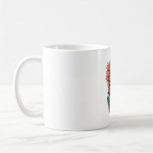 Korallenfeuer Tiki-Kaffeetasse Kaffeetasse