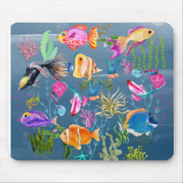 Korallenfisch, Blauer Ozean Mousepad