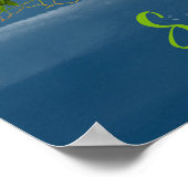 Korallenfisch, Blauer Ozean Poster (Ecke)