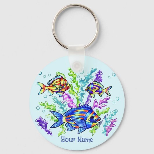 Korallenfisch Schlüsselanhänger (Vorderseite)