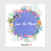 Korallenfische retten den Planeten-Aufkleber Aufkleber (Blatt)