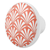 Korallenfizz und weiße Fans Keramikknauf (Rechts)