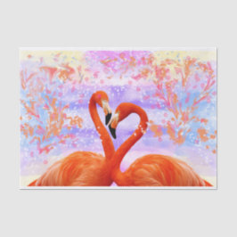 Korallenflamingos Seidenpapier