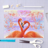 Korallenflamingos Seidenpapier (Handwerk)