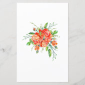 Korallenfloral wie alt waren sie Brautparty Game (Rückseite)